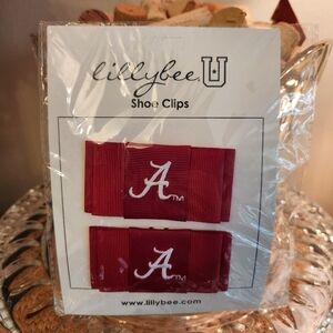 🎁Alabama Crimson Tide Lillybee U‎ Shoe Clips NCAA Sorority, Cheer, Alumna 📣